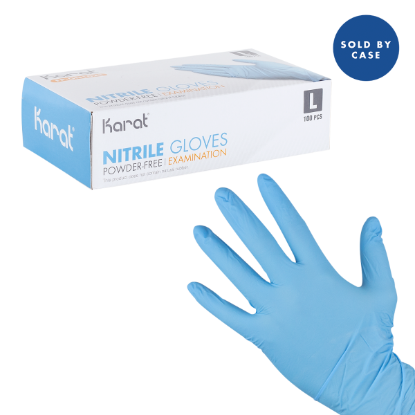 Black Karat Nitrile Powder-Free Gloves - Medium 100 ct 