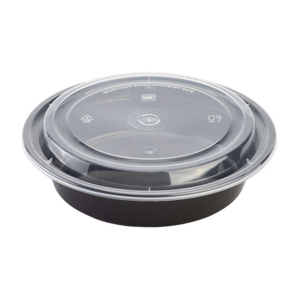 Details about   18 oz  125 Count  Round Microwaveable Plastic Meal Prep Containers with Lids
