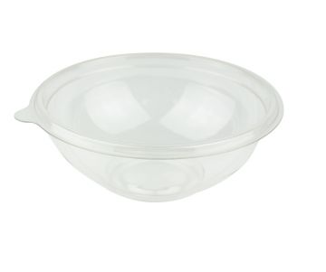 Karat 16oz Round PET Plastic Salad Bowl - 500 ct