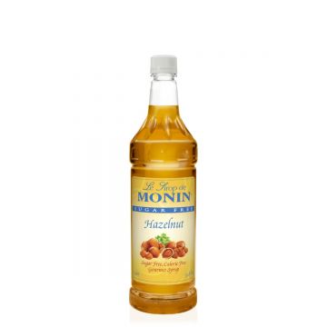 Monin Sugar Free Hazelnut Syrup - Plastic Bottle (1L)