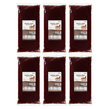 Tea Zone Crystal Boba, Brown Sugar - Case (6 bags)