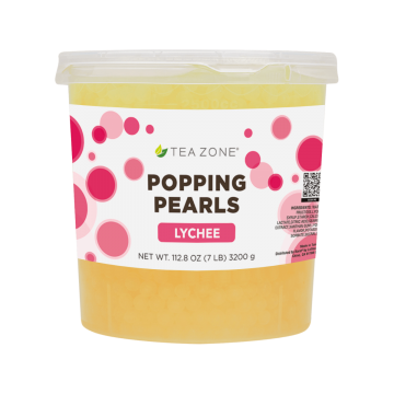 Tea Zone Lychee Popping Pearls (7 lbs)
