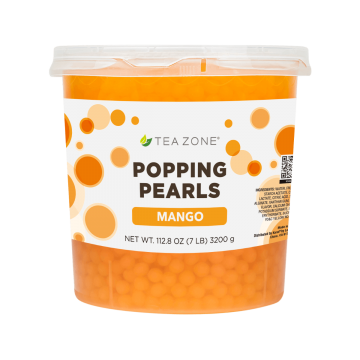 Tea Zone Mango Popping Pearls (7 lbs)