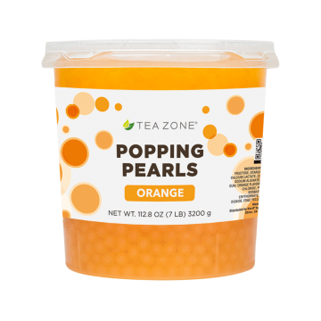 Tea Zone Orange Popping Pearls (7 lbs)