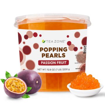Tea Zone Passion Fruit Popping Pearls (7 lbs)