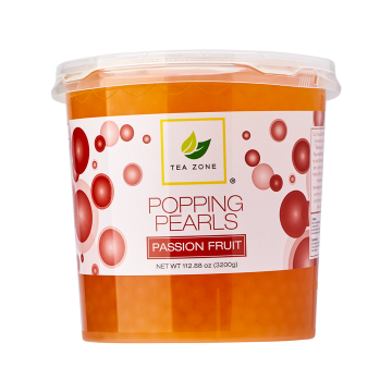 Tea Zone Passion Fruit Popping Pearls (7 lbs)