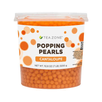 Tea Zone Cantaloupe Popping Pearls (7 lbs), B2058