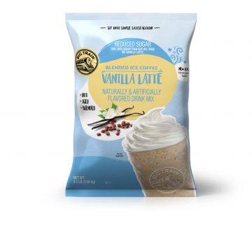 Big Train Vanilla Latte Reduced Sugar Blended Ice Coffee Mix (3.5 lbs)