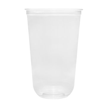 Karat 24oz PET Clear Cup, U-Shape (98mm) - 600 ct