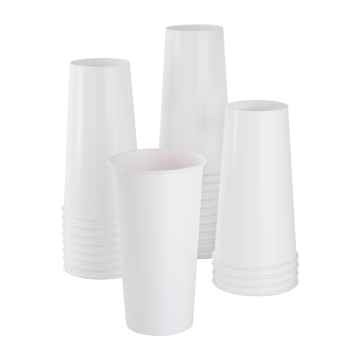 Karat 21oz Paper Cold Cup (90mm) - White - 1,000 ct