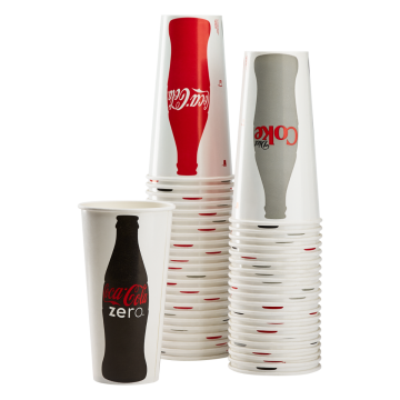 Karat 22oz Paper Cold Cups - Coca Cola (90mm) - 1,000 ct