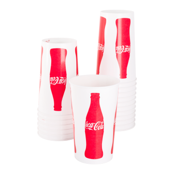 Karat 44oz Paper Cold Cups - Coca Cola (115mm) - 480 ct