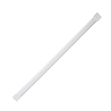 Karat 7.75'' Jumbo Straws (5mm) Paper Wrapped - Clear - 2,000 ct, C9093