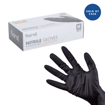 Nitrile Powder-Free Gloves (Black) - Medium - 1,000 ct