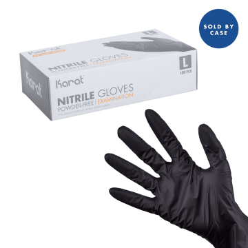 Nitrile Powder-Free Gloves (Black) - Large - 1,000 ct