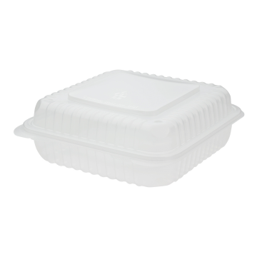 Karat 9"x 9" PP Plastic Hinged Containers - 200 ct