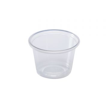 Karat 1oz Tall PP Plastic Portion Cups - Clear - 2,500 ct