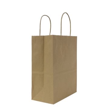 Karat Balboa (Small) Paper Shopping Bags - Kraft - 250 ct,