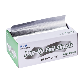 Karat 9" x 10.75" Heavy-Duty Pop-up Aluminum Foil Sheets - Case (3,000 sheets)