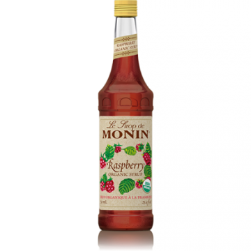 Monin Raspberry Organic Syrup (750mL), H-Organic, Raspberry