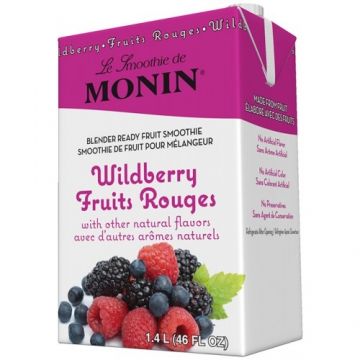 Monin Wildberry Fruit Smoothie Mix (46oz), H-Smoothie, Wildberry