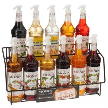 Monin Syrup Wire Rack (11 Bottles), H-WireRack11
