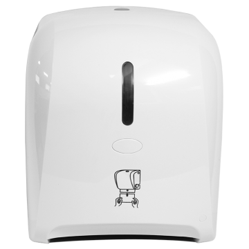 Autocut Manual Hand Towel Roll Dispenser - White, JSD-5300-5-1