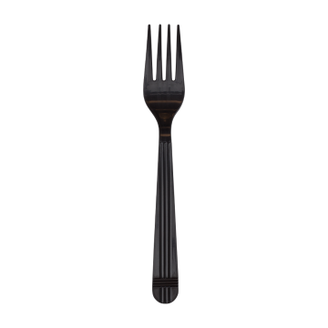Karat PP Plastic Premium Extra Heavy Weight Forks - Black - 1,000 ct