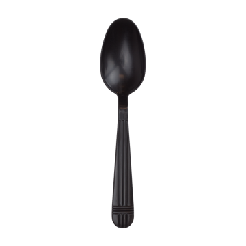 Karat PP Plastic Premium Extra Heavy Weight Tea Spoons - Black - 1,000 ct