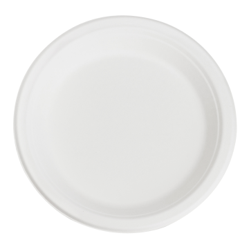 Karat Earth 9'' Compostable Bagasse Round Plates - 500 ct