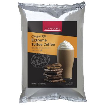 Cappuccine Extreme Toffee Coffee Frappe Mix (3 lbs), P4011
