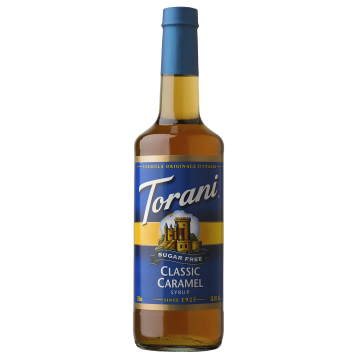Torani Sugar Free Classic Caramel Syrup (750 mL), G-Classic, Caramel-sf