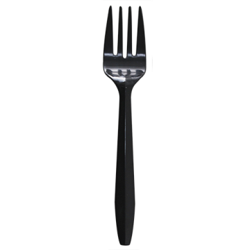 Karat PP Plastic Medium Weight Forks Bulk Box - Black - 1,000 ct