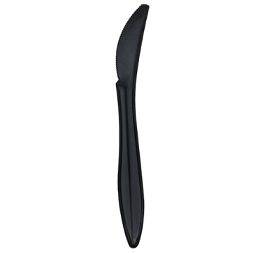 Karat PP Plastic Medium Weight Knives Bulk Box - Black - 1,000 ct