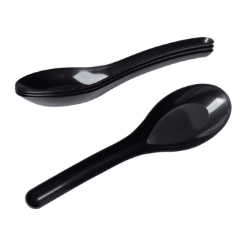 Karat Med-Heavy Weight Asian Soup Spoon - Black -1,000 ct