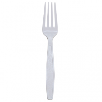Karat PS Plastic Extra Heavy Weight Forks - White - 1,000 ct