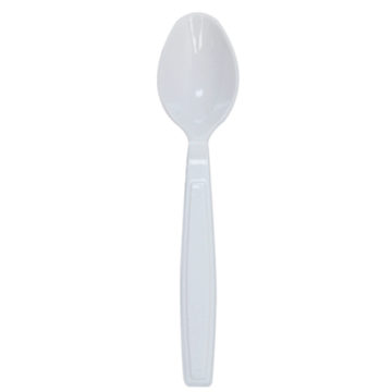 Karat PS Plastic Extra Heavy Weight Tea Spoons - White - 1,000 ct