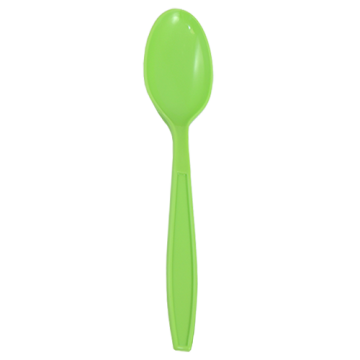 Karat PP Plastic Extra Heavy Weight Tea Spoons - Green - 1,000 ct