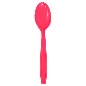 Karat PP Plastic Extra Heavy Weight Tea Spoons - Pink - 1,000 ct