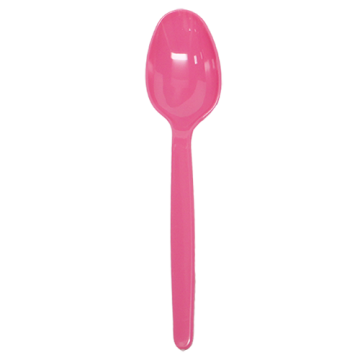 Karat PS Plastic Heavy Weight Tea Spoons - Pink - 1,000 ct