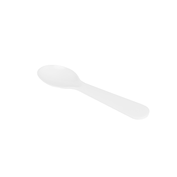 Karat PS Plastic Tasting Spoon - White - 4,000 ct