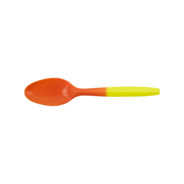 Karat PP Plastic Medium Weight Color Changing Tea Spoons - Yellow to Orange - 1,000 ct,