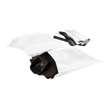 Karat Polyethylene Mailer with Tamper-Evident Adhesive Closure, 15.75''x17.33", White - 500 ct
