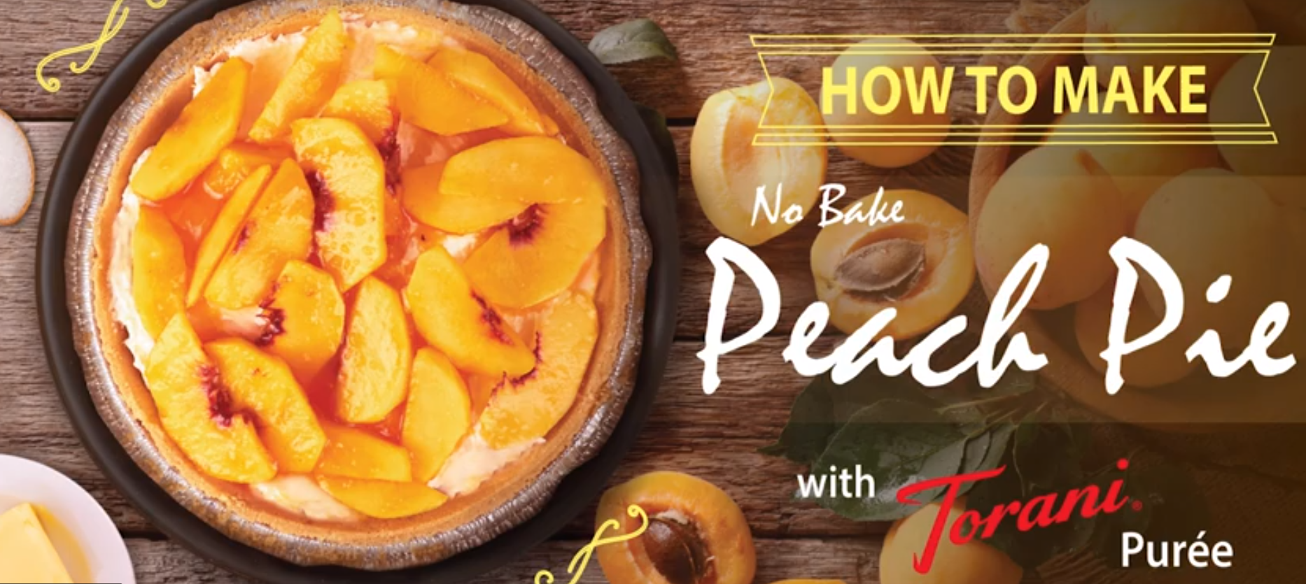 How to Make No Bake Peach Pie ... with Torani Puree!