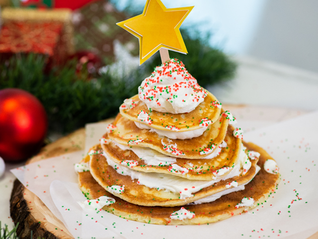 christmas tree pancakes