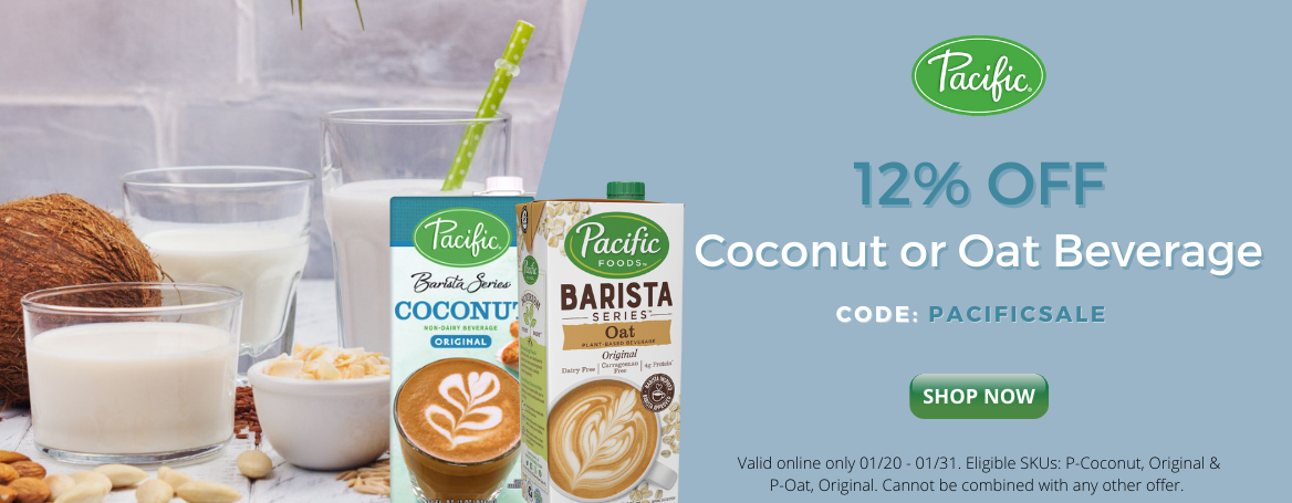 12%Off Coconut or Oat Beverage Sale