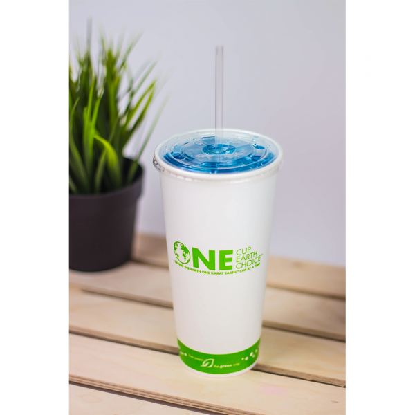 Recyclable PLA-lined paper cold cup from Karat Earth
